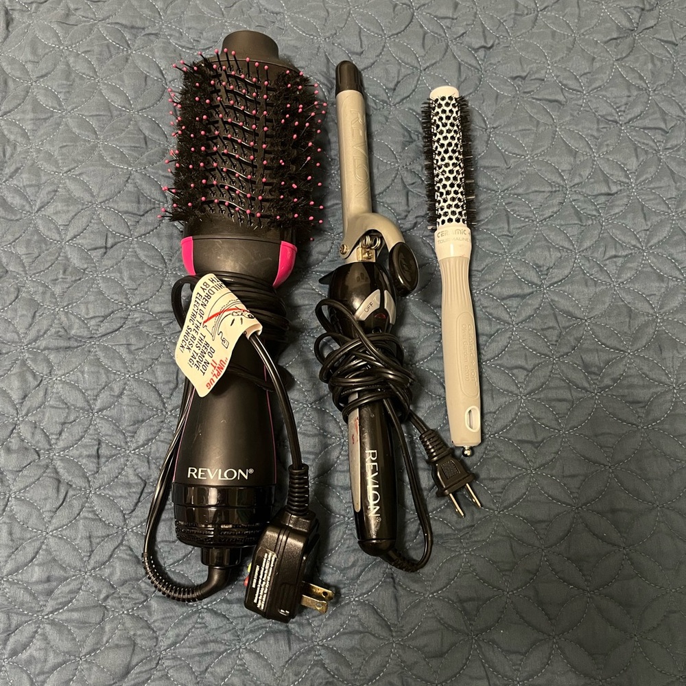 Revlon Hair Styling Tool Set - Black and Pink